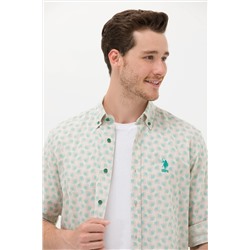 Erkek Yeşil Uzun Kollu Gömlek