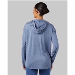WOMEN'S COOL LONG SLEEVE HOODED T-SHIRT
