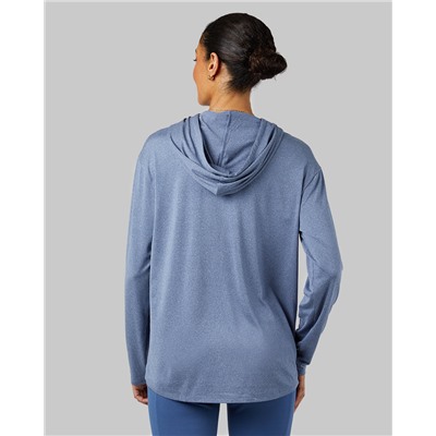 WOMEN'S COOL LONG SLEEVE HOODED T-SHIRT