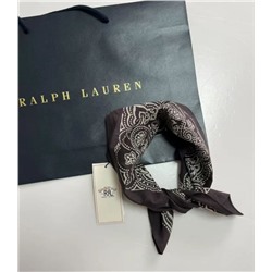 Хлопковый набивной квадратный шарф RALPH LAURE*N ОРИГИНАЛ!