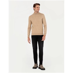 Antrasit Slim Fit Jean Pantolon