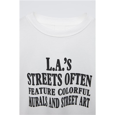SLOGAN PRINT T-SHIRT