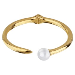 Браслет Гвоздь (Майорка белая 12мм; покрытие золото), Есть комплект