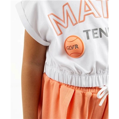 Детская короткая футболка на резинке к шортам выше, экспорт в Россию  ГУЛИВЕ*Р  Материал: 95% хлопок, 5% эластан