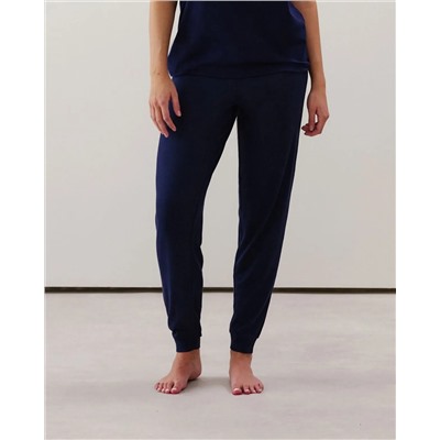 Pantalón de punto en azul marino