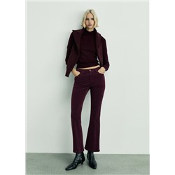 Pantalón Sienna flare crop pana