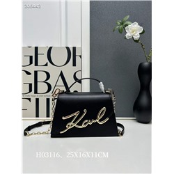 Ms. Karl Lagerfeld, оригинальная воловья кожа | Подходящая фурнитура Модель: H03116, линейка |  Размер: 25X16X11 СМ