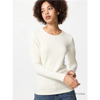 HEATTECH Ultra Warm Crew Neck T-Shirt (Long Sleeve)