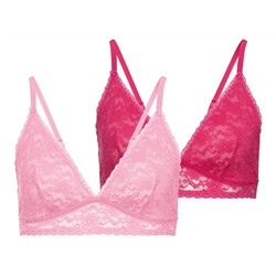 ESMARA® Bralettes Damen, 2 Stück, mit verstellbaren Trägern