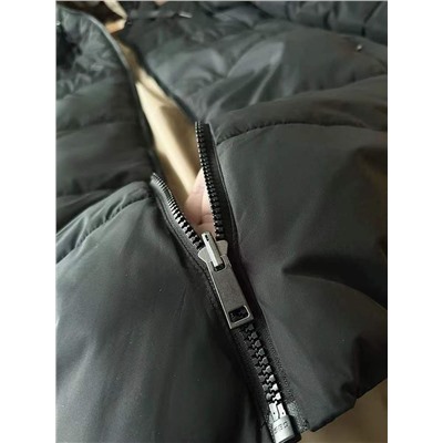 Очень теплая свободная двусторонняя куртка средней длины