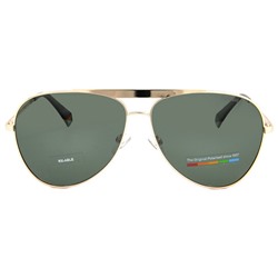 POLAROID Polarized Green Pilot Unisex Sunglasses Item No. PLD 6200/S/X 0J5G/UC 61