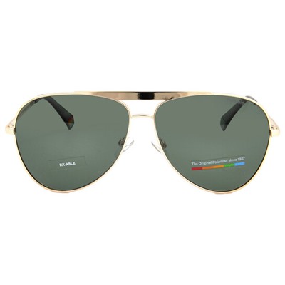 POLAROID Polarized Green Pilot Unisex Sunglasses Item No. PLD 6200/S/X 0J5G/UC 61