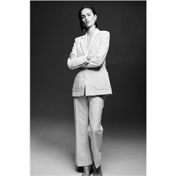 Жакет женский H&*M из фактурной ткани на подкладе с накладными карманами