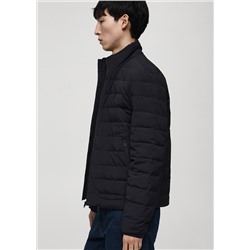 Chaqueta acolchada relleno plumón y plumas