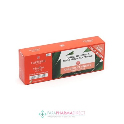 René Furterer Vitalfan Vitalité - Cheveux et Ongles - LOT de 3x30 capsules (1 mois OFFERT)Lot  × 3