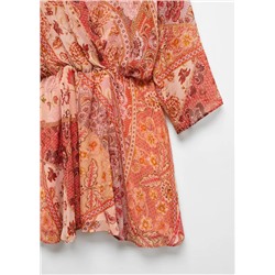 Vestido gasa estampado