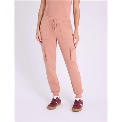 METALLIC EMBROIDERD CARGO JOGGER