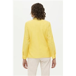 Kadın Sarı Uzun Kollu Basic Gömlek