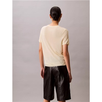 Viscose Short Sleeve Sweater