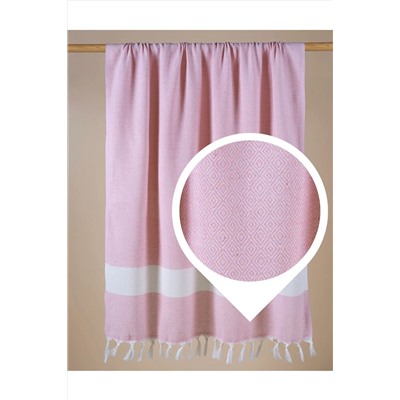 Lux Touch Hira Somon Peştamal 100 x 180 cm Plaj Banyo Yoga Spor Havlusu Püsküllü Pamuklu