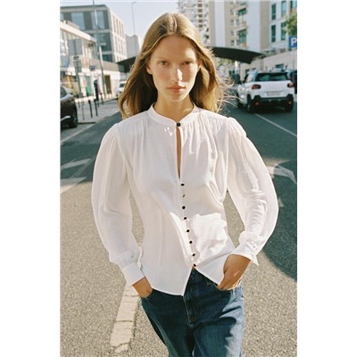 SHIRT WITH SHOULDER PADS