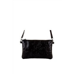 Bandolera de piel Negro