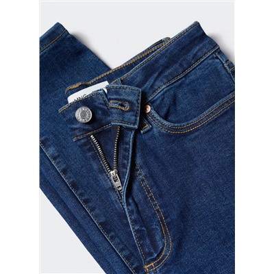 Jeans skinny tiro alto