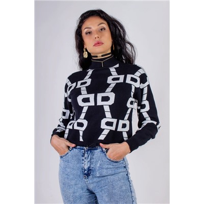 Джемпер с фиксатором Графика арт.3765