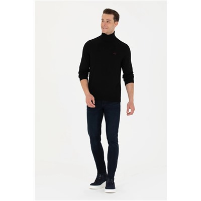 Erkek Siyah Basic Kazak