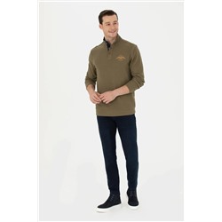 Erkek Haki Sweatshirt