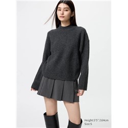 Soufflé Yarn Mock Neck Jumper