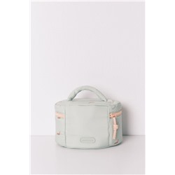 Neceser mediano verde estampado perritos