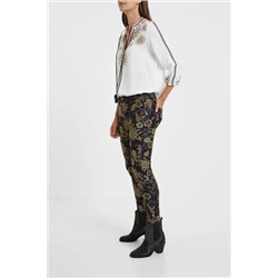 Pantalón skinny floral
