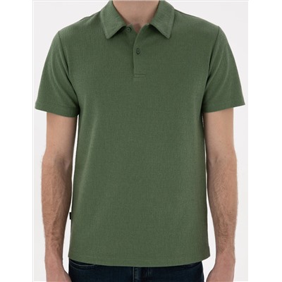 Haki Slim Fit Polo Yaka Tişört