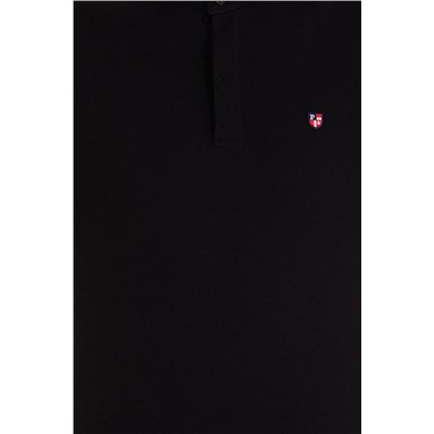 Erkek Siyah Hakim Yaka Tişört