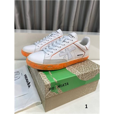 Кроссовки с контрастной яркой подошвой  4 цвета ПРЕМИА*ТА