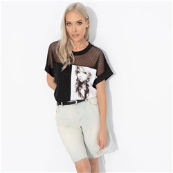 Футболка комбинированная, Ты в деле (girl)