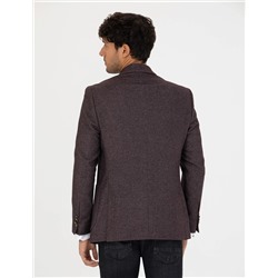 Bordo Ekstra Slim Fit Ceket