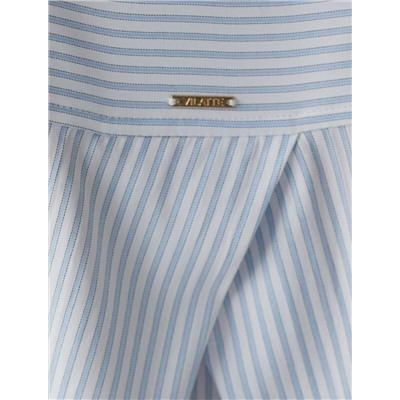 Укороченная блузка в полоску из хлопка