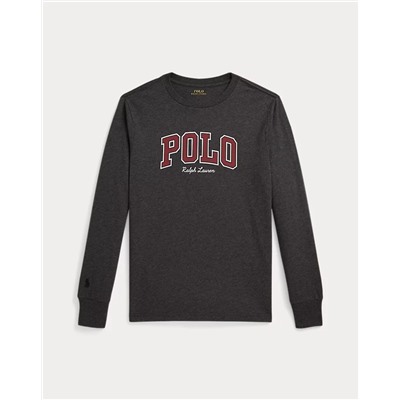 Logo Cotton Long-Sleeve Tee Save your Wishlist Boys 8-20