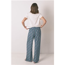 Pantalón largo viscosa print flores
