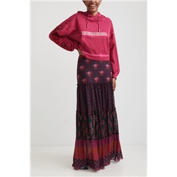 Falda larga volantes boho