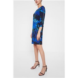 Vestido recto camuflaje floral