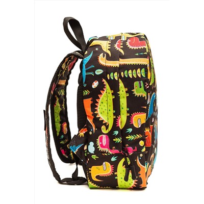 Рюкзак Малыш Динозавры черный фон