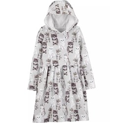 Hooded French Terry Dress
