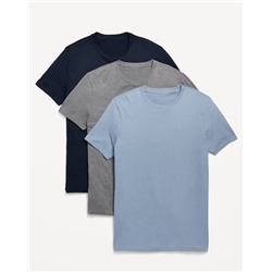 Go-Dry Crew-Neck T-Shirts 3-Pack
