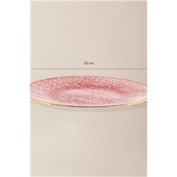 Bella Servis Tabağı - Kırmızı - 33 cm