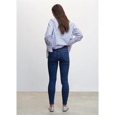 Jeans skinny tiro alto