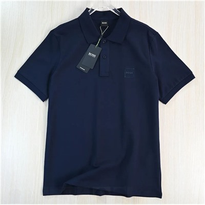 Хлопковая футболка-поло  (4 цвета) БОС*С