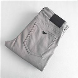 Мужские светлые джинсы с флисом внутри  АРМАН*И